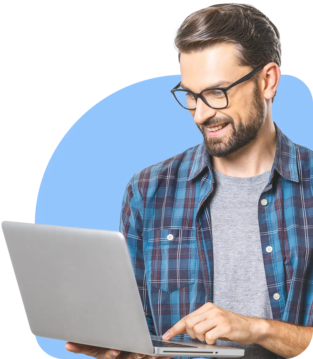 entrepreneur with laptop