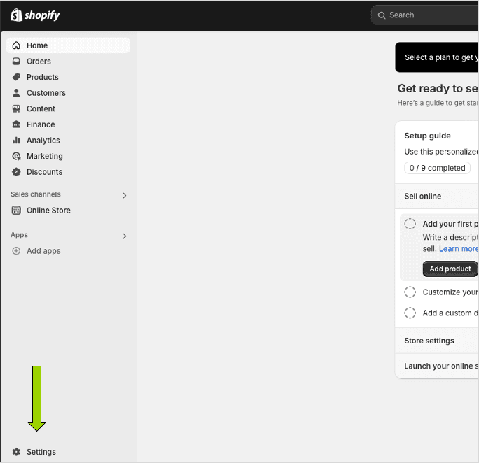 Step 1: Open Settings